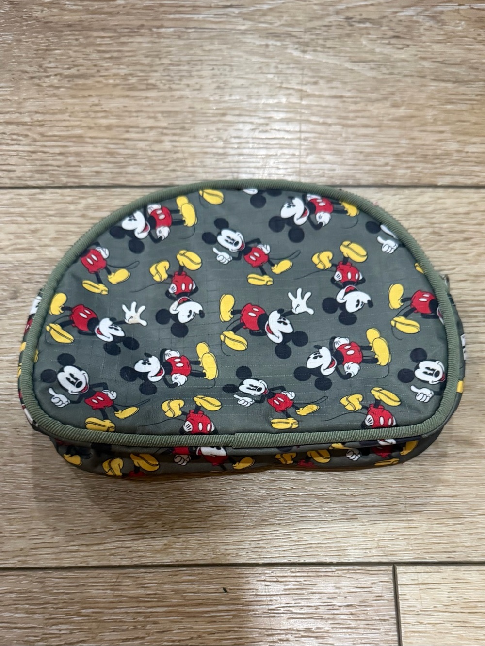 Disney Mickey Mouse Green Makeup Pouch